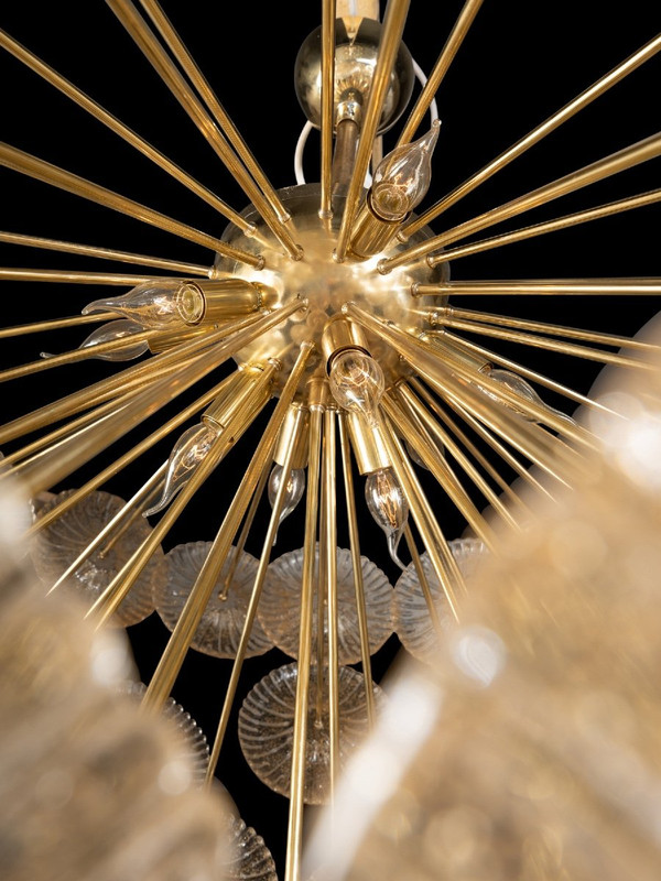 Lampadario in vetro di Murano, XX secolo
