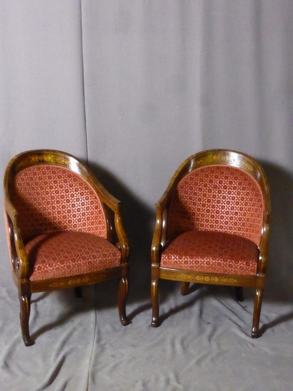 Suite De Quatre Fauteuils époque Charles X