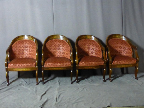 Suite De Quatre Fauteuils époque Charles X