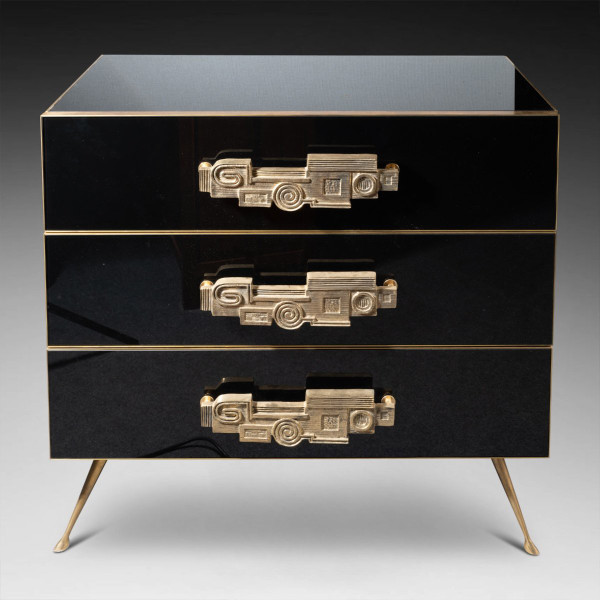 Commode En Verre Murano, XXe Siècle