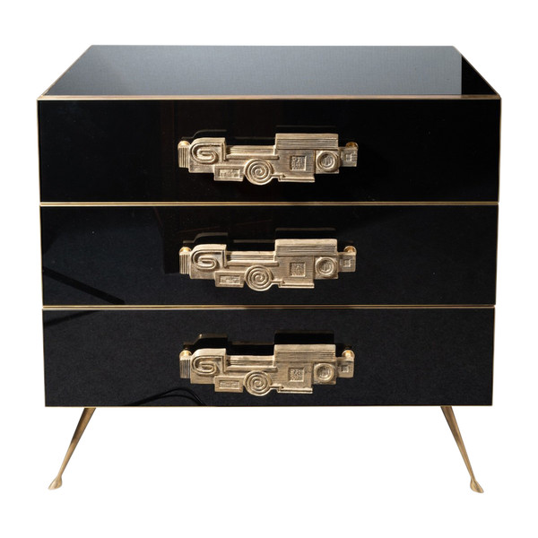 Commode En Verre Murano, XXe Siècle