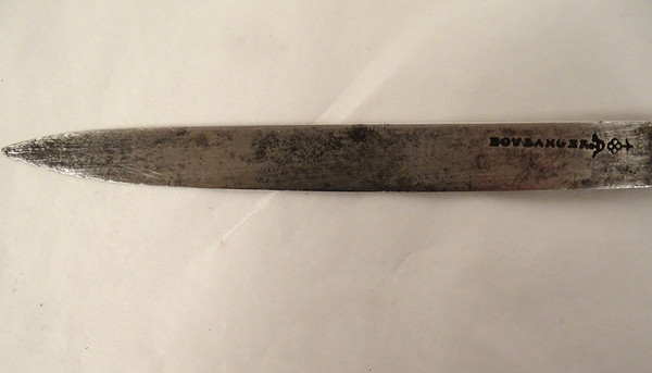 2 Reisemesser aus Silber, Stahl und Ebenholz, Cutler Baker, 18. Galuchat-Koffer