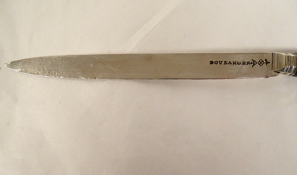 2 Reisemesser aus Silber, Stahl und Ebenholz, Cutler Baker, 18. Galuchat-Koffer