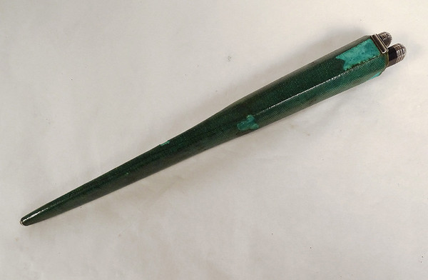 2 Reisemesser aus Silber, Stahl und Ebenholz, Cutler Baker, 18. Galuchat-Koffer