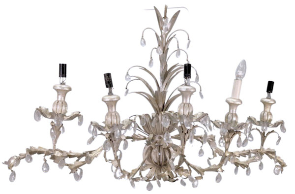 Large Pair Of Sconces In Patinated Sheet Metal With Spikes In The Spirit Of Maison Jansen