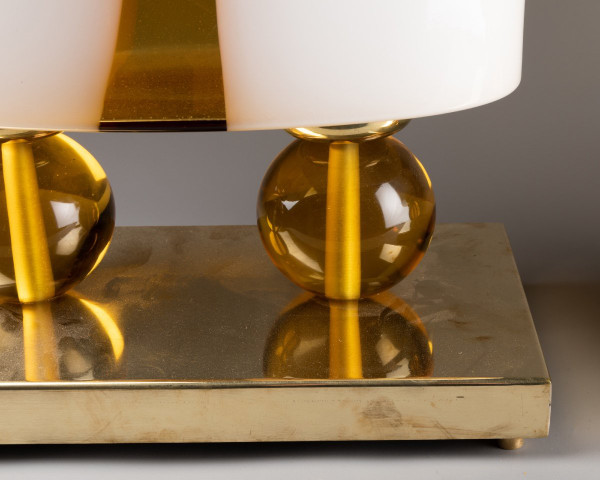 Paire De Lampes En Verre Murano, Design Italien XXe Siècle