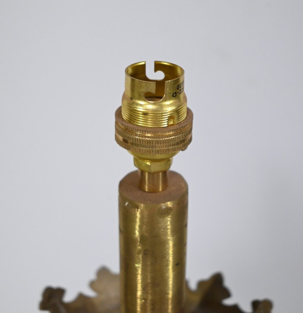 Importante Torcia in Bronzo Dorato - Fine XIX Secolo