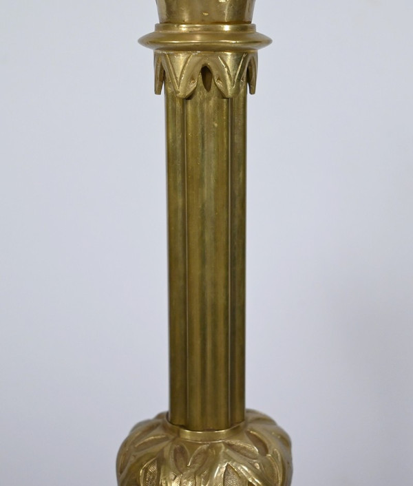 Importante Torcia in Bronzo Dorato - Fine XIX Secolo