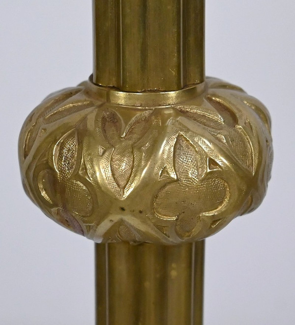 Importante Torcia in Bronzo Dorato - Fine XIX Secolo