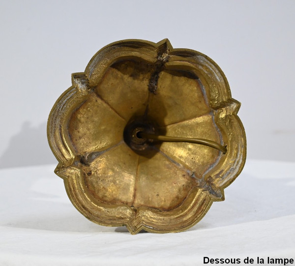 Importante Torcia in Bronzo Dorato - Fine XIX Secolo