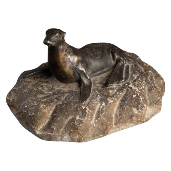 Leone Marino O Leone Marino In Bronzo, XX Secolo