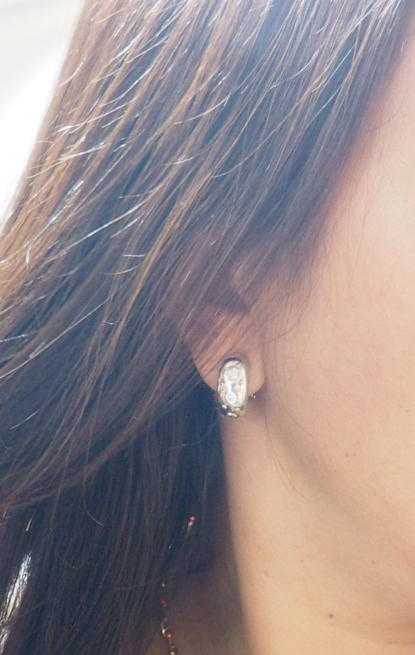 Orecchini in oro bianco con diamanti