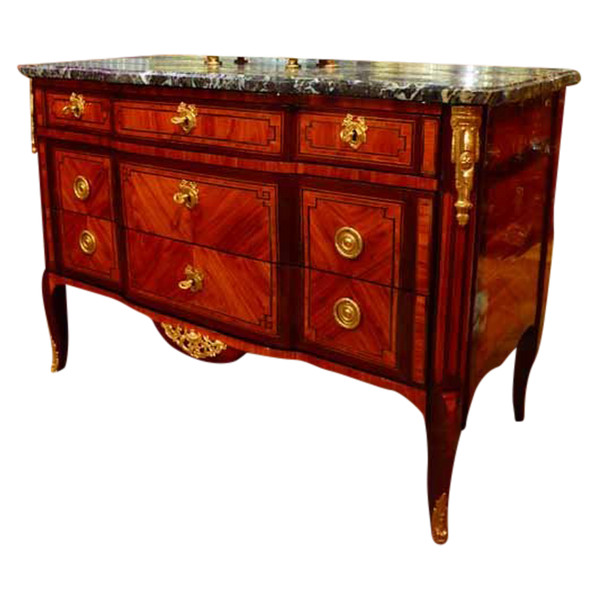 Commode Marqueterie Estampille De Birckle