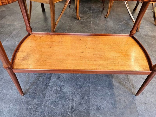 Table Servante Majorelle Art Nouveau "Cyclamens "