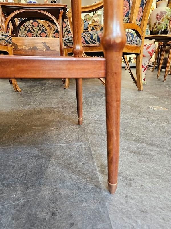 Table Servante Majorelle Art Nouveau "Cyclamens "