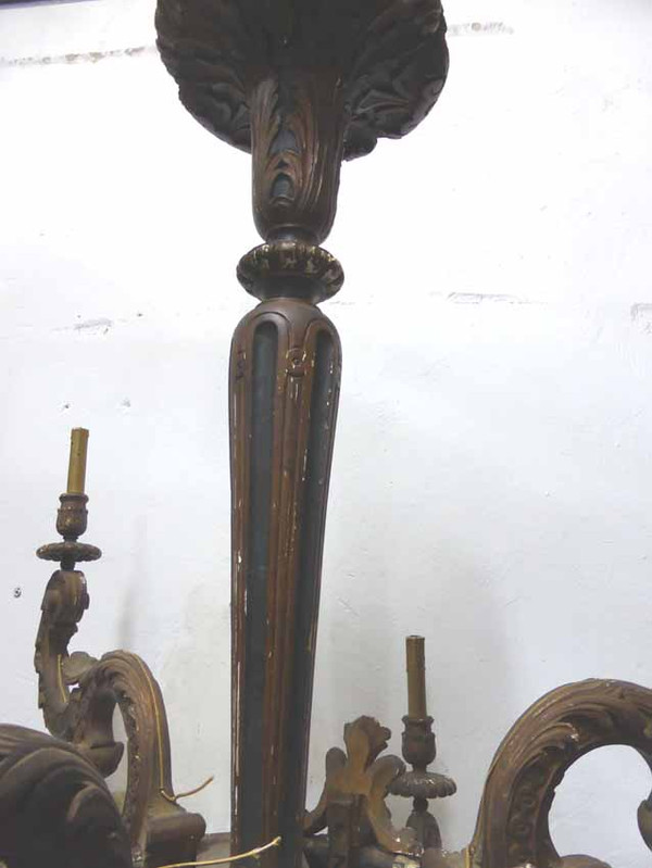 Rockery Style Painted Wooden Chandelier