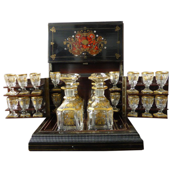 Liqueur Cellar In Marquetry, Napoleon III Period