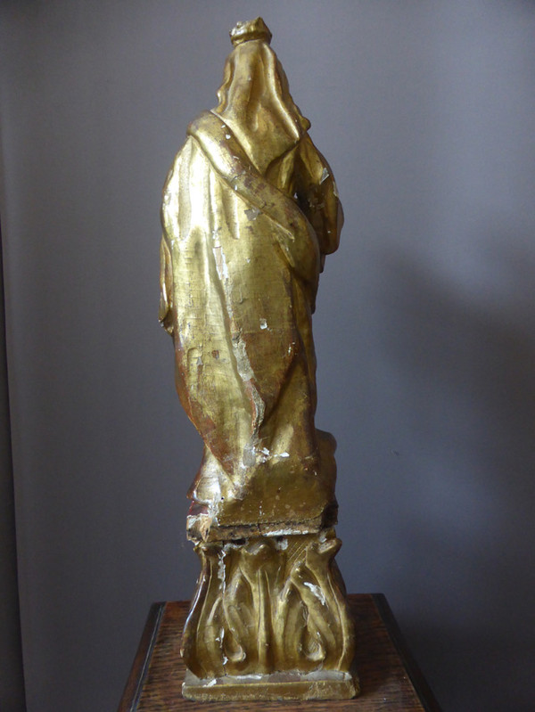 Virgin and Child, Polychrome Wood, XVIIth Century, Italy