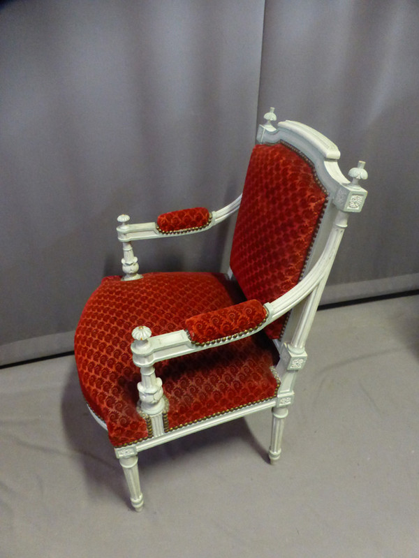 Paire De Fauteuils Style Louis XVI