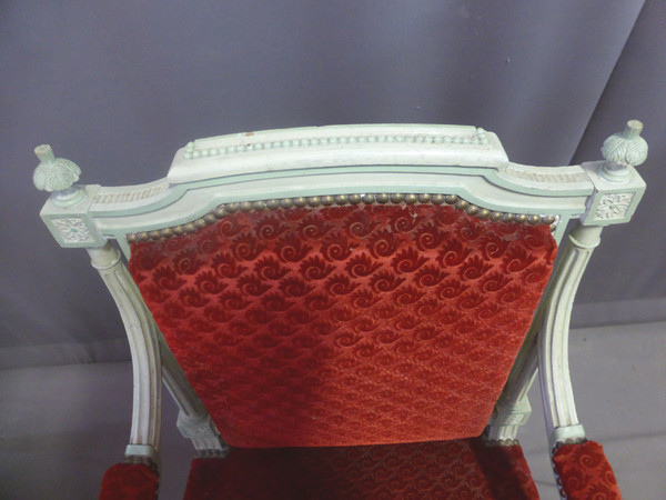 Paire De Fauteuils Style Louis XVI