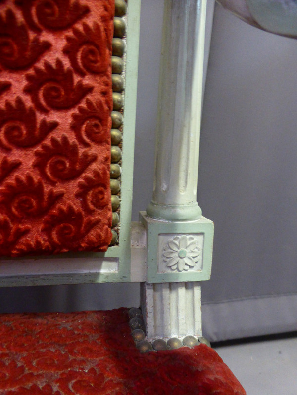 Paire De Fauteuils Style Louis XVI