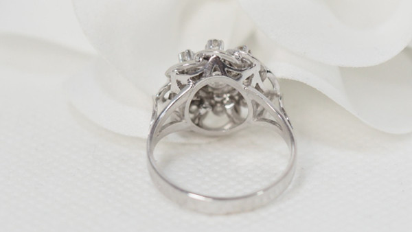 Anello Entourage In Oro Bianco E Diamanti