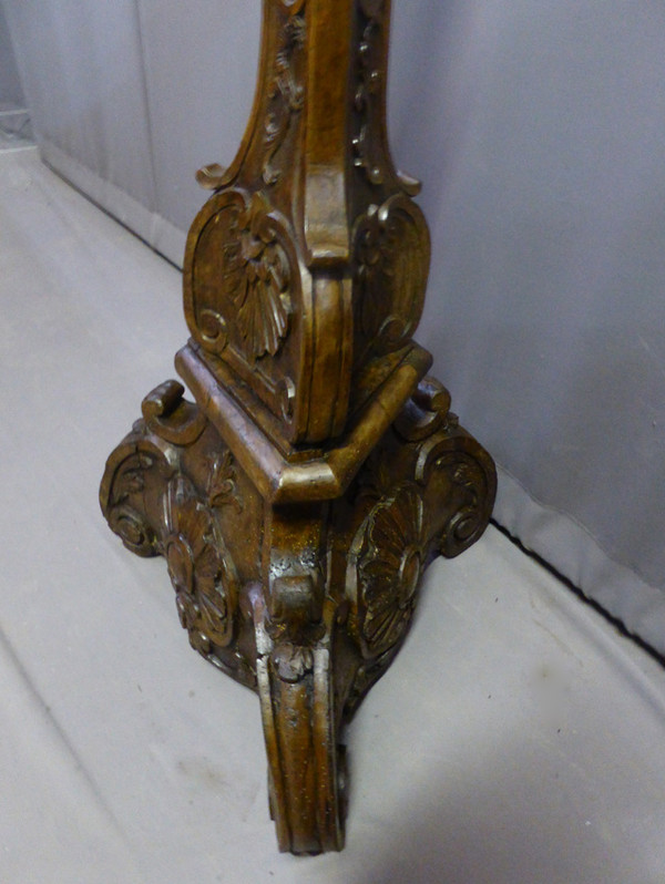 Big XVIIth Foot In Walnut