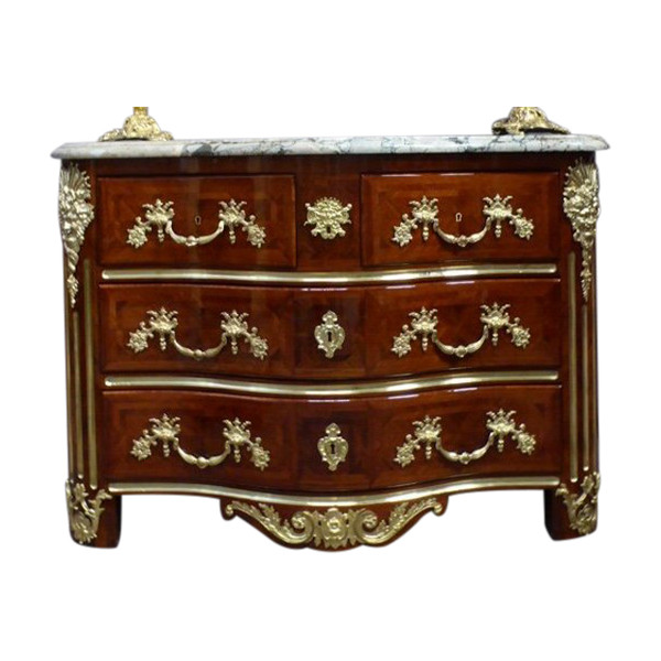 Commode En Marqueterie Style Régence