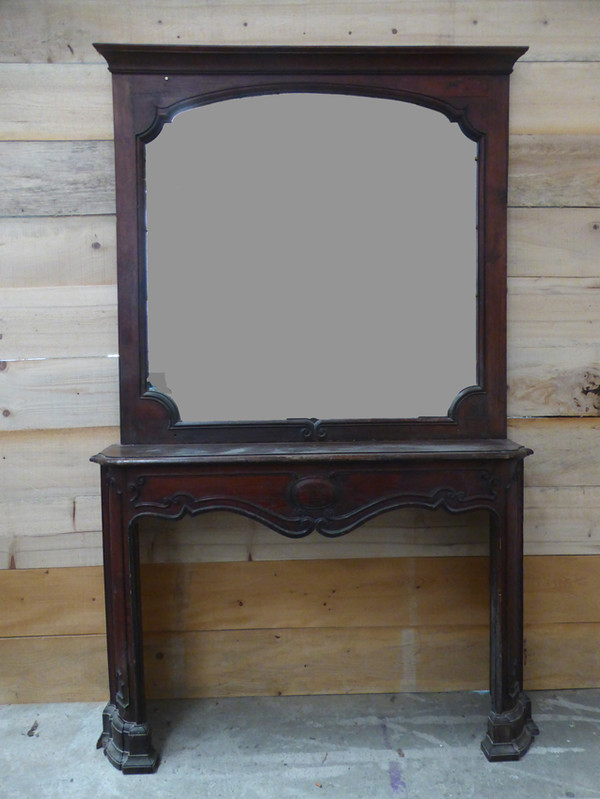 Fireplace And Its Nineteenth Trumeau