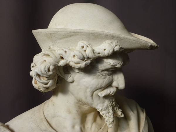 Importante Scultura in Marmo Firmata Benvenuti