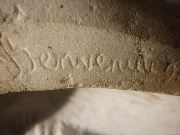 Importante Scultura in Marmo Firmata Benvenuti