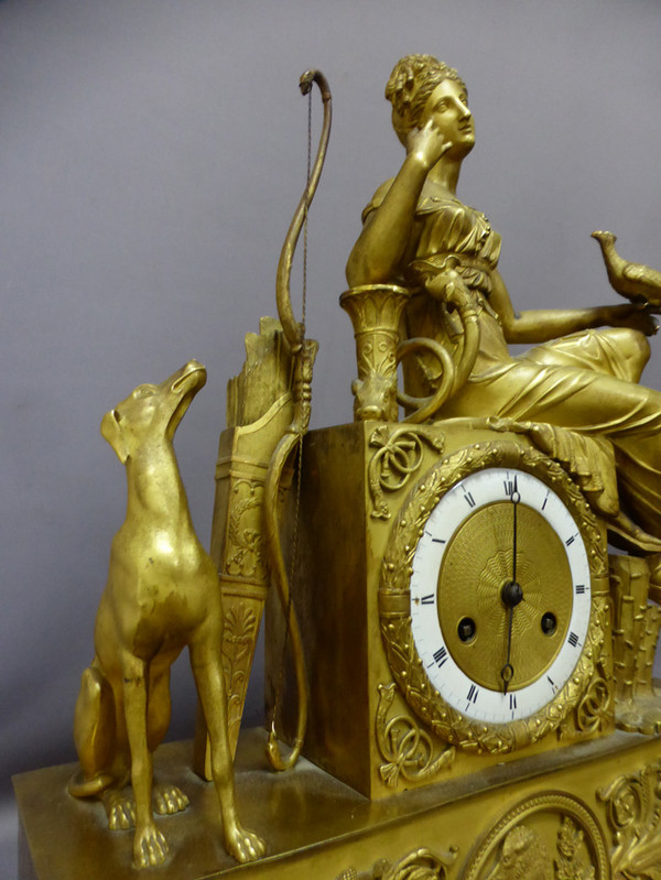 Pendulum In Gilt Bronze Empire Period