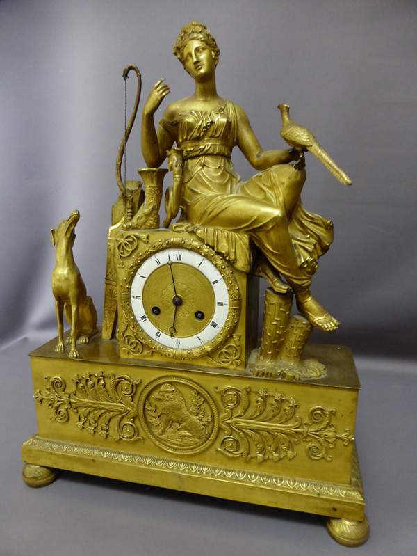 Pendulum In Gilt Bronze Empire Period