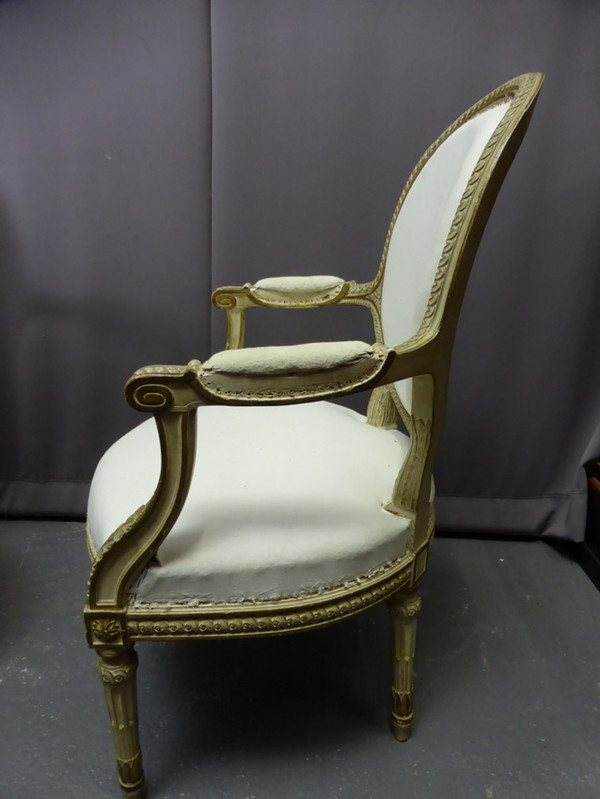 Pair Of Louis XVI Style Armchairs