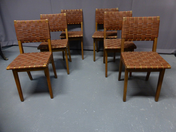 6 Jens Risom chairs
