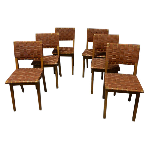 6 Jens Risom chairs
