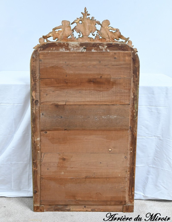 Importante Specchiera in Legno Dorato, Epoca Luigi Filippo - Metà XIX Secolo