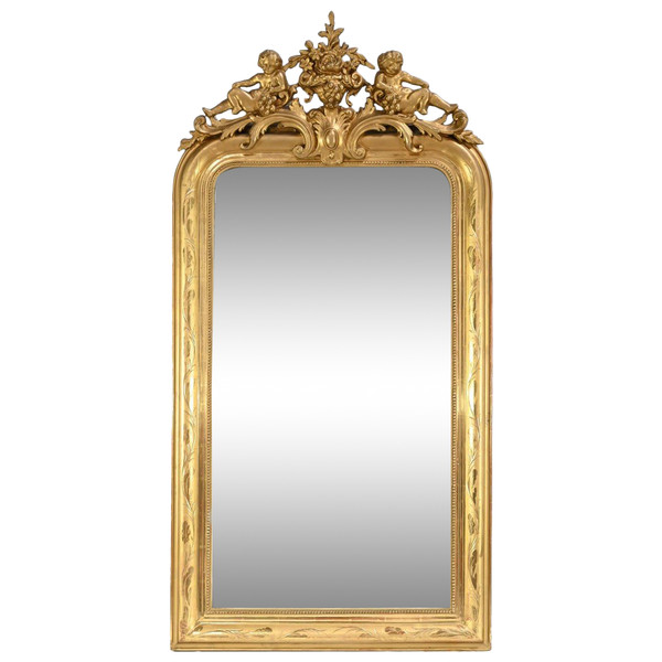 Important Miroir en Bois Doré, époque Louis Philippe – Milieu XIXe