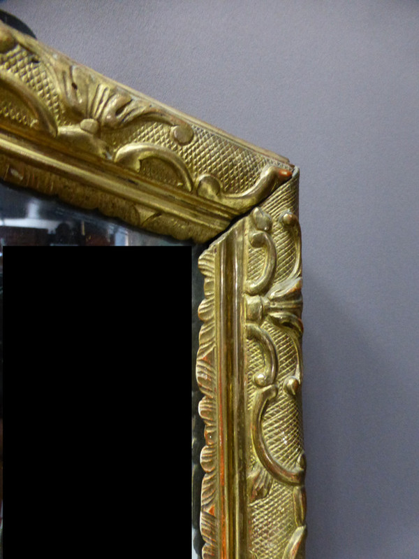 Important Mirror With Cartel, Louis XVI Period