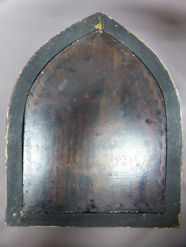 Religiöse Emaille aus dem 19. Jahrhundert