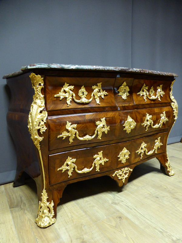 Kommode Grab Louis XV Intarsien XVIII