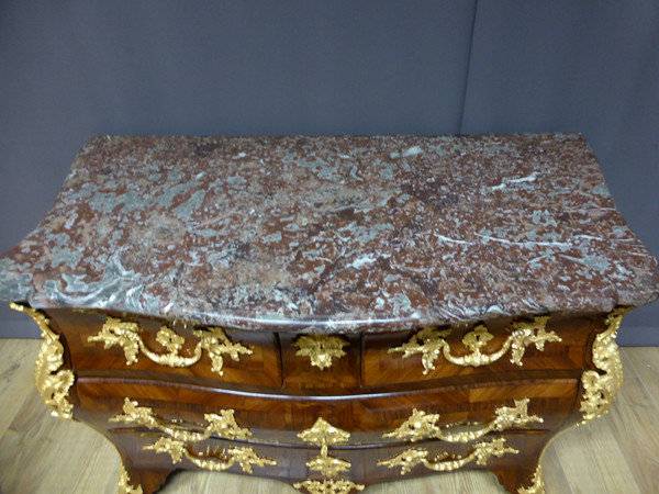 Kommode Grab Louis XV Intarsien XVIII