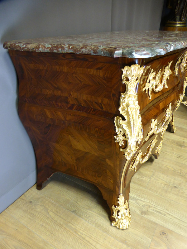 Kommode Grab Louis XV Intarsien XVIII