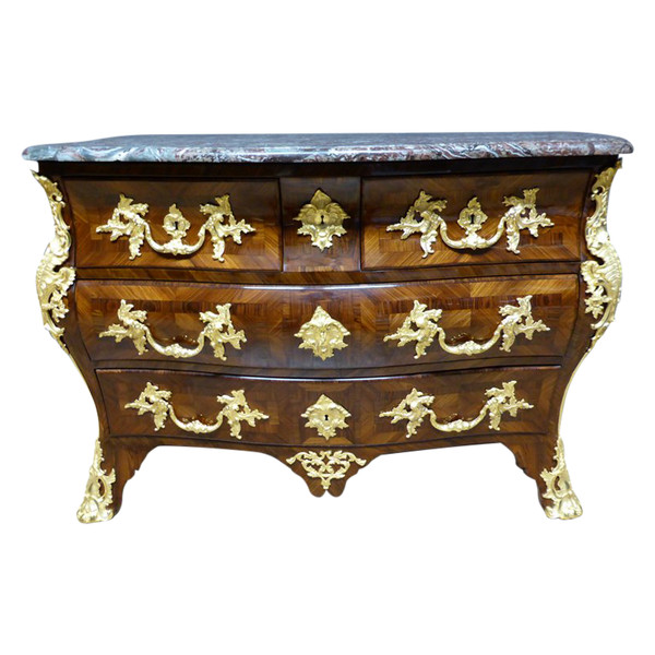Kommode Grab Louis XV Intarsien XVIII