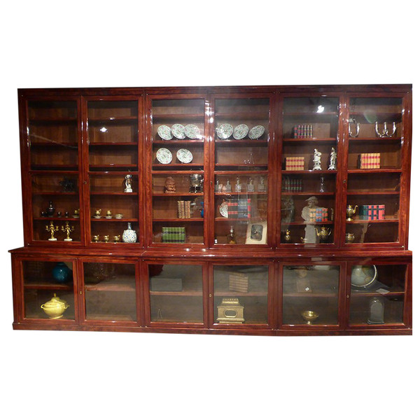 Libreria 12 Ante Mogano (4,65 M)