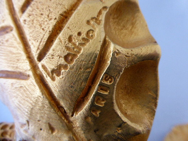 Signed Crystal And Bronze Cup