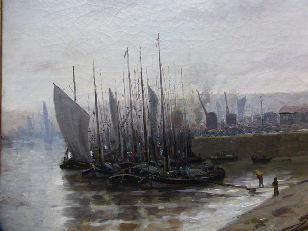 Table XIX "Boats In Port" French School H.Delpech