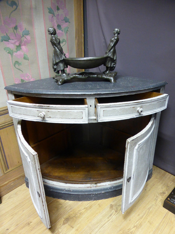 Encoignure En Bois Peint XIX