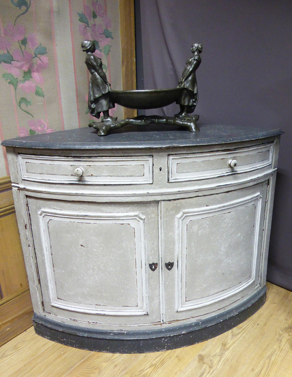 Encoignure En Bois Peint XIX