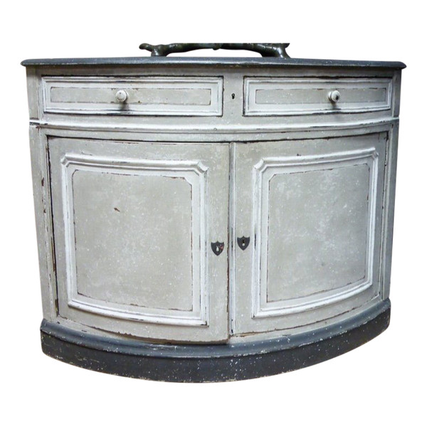 Encoignure En Bois Peint XIX